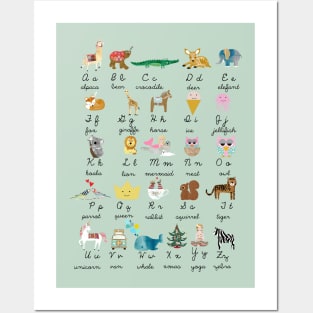 Alphabet Animals Posters and Art